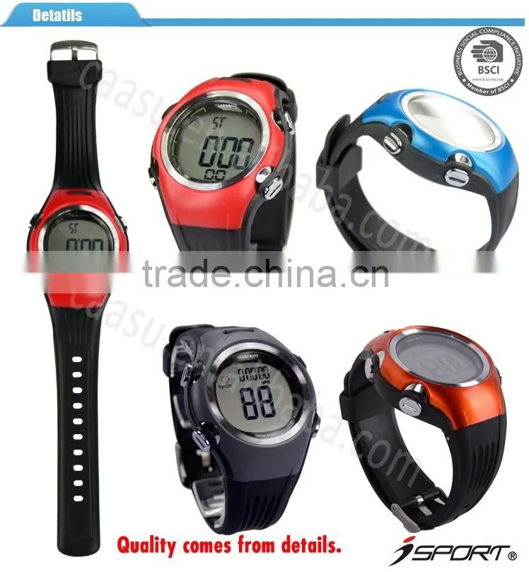 Red Heart Rate Monitor Watch