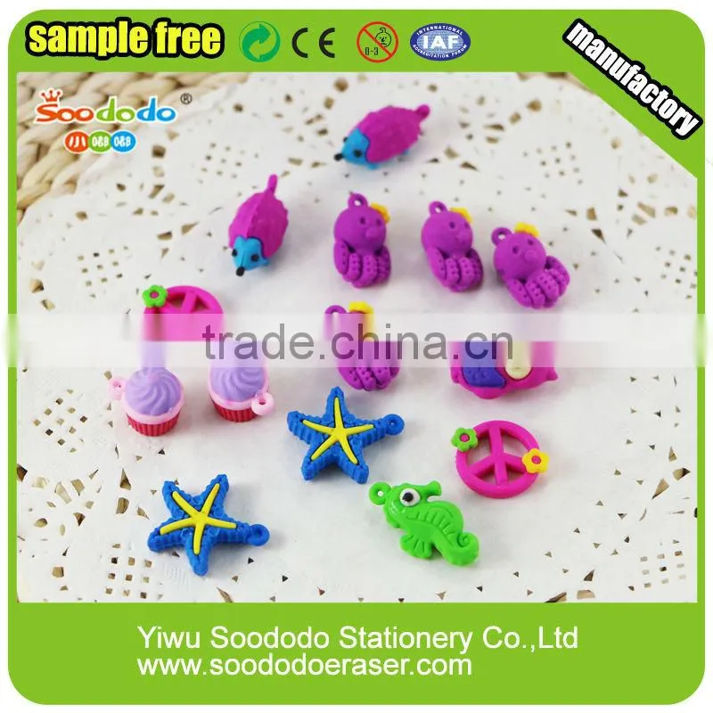 Wholesale toy stationery pendant eraser