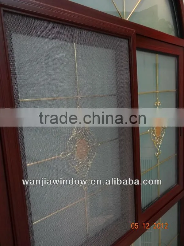 wanjia aluminum sliding window with mosquito screen