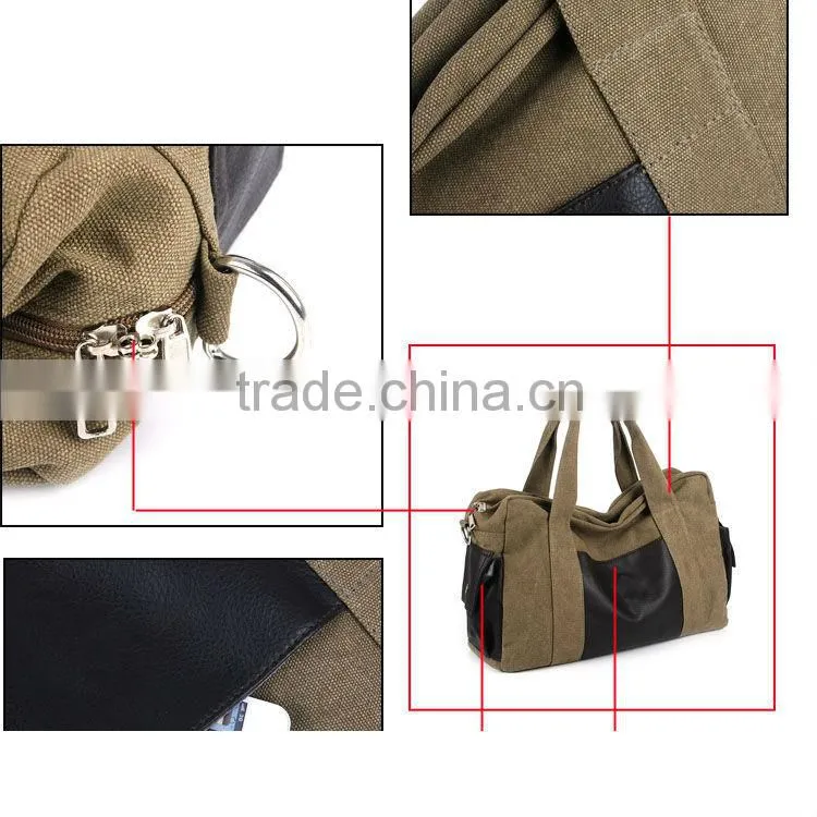 24oz cotton canvas totes handbags for travel