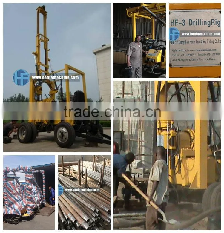 100m Depth! Welcomed HF150E Portable Electric Water Well Drilling Rig