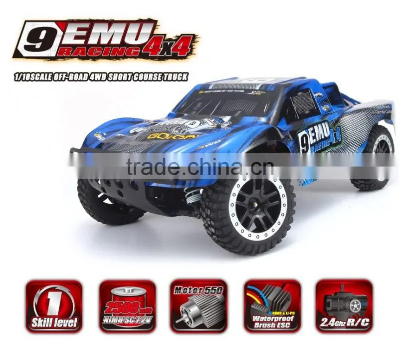 1/10 SCALE ELECTRIC 4WD 2.4GHZ RC OFF-ROAD BRUSH HIGH SPEED RC TRUCK WATERPROOF