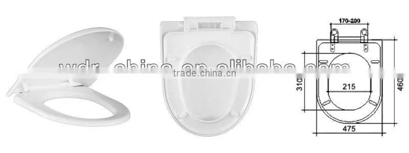 hebei toilet slow-drop plastic seat cover adult toilet seat