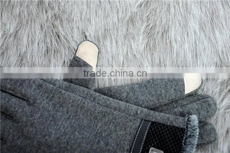 Men's Touch Screen Gloves , Fashion Full Finger Cycling Gloves With Warm fluff