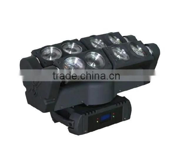 New Spider Moving 8 Eye Bar 8*10W Full Color LED Spider Beam Moving Head Light