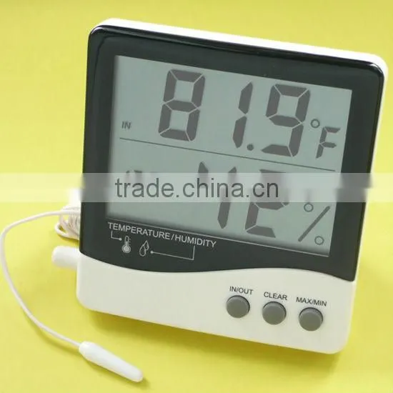 room thermometer & Hygrometer with Clock