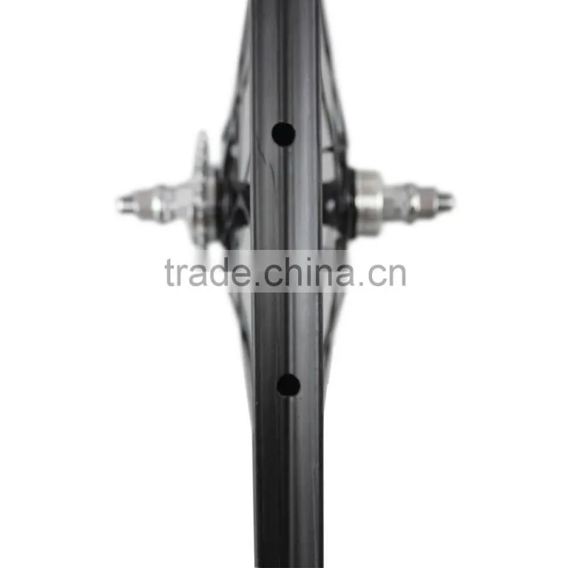 2016 carbon track bike wheelset track wheels 88mm tubular road bike track wheel Novatec hub