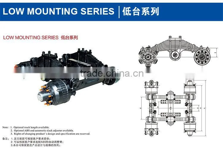 bpw 40t spoke bogie for trucks & trailers