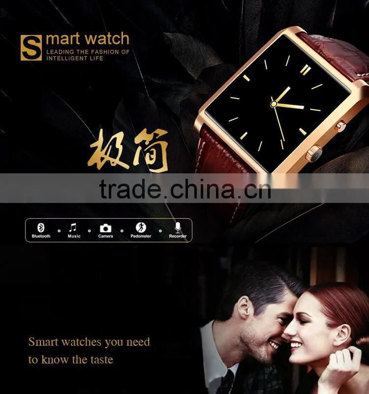 1.55inch IPS free view touch screen bluetooth 4.0 smartwatch