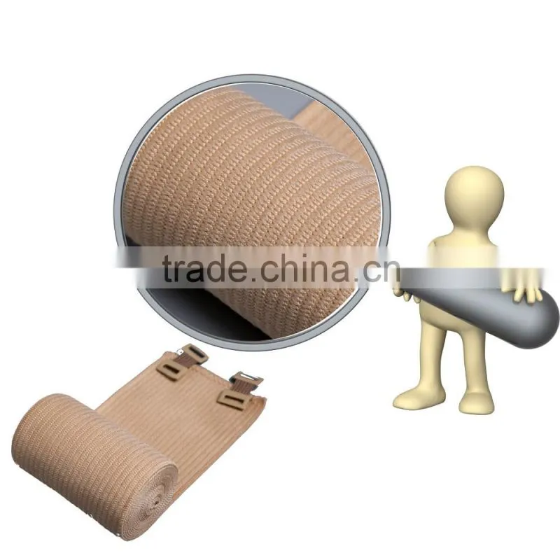 YD30147 hot selling soft high quality high elastic bandage with clips