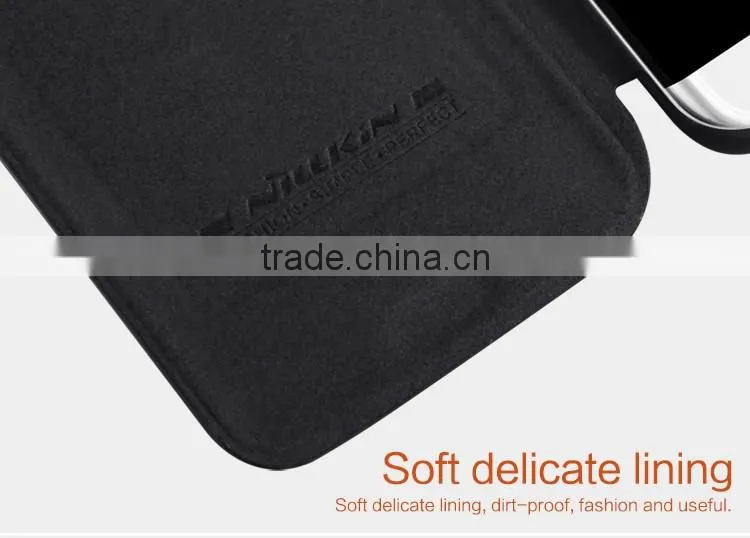 Nillkin Brand Qin Series Luxury Card Holder Case for Samsung S7 Edge Shockproof Flip Leather Case MT-5515