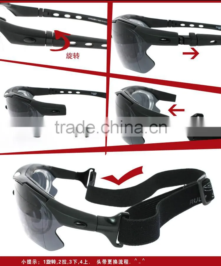 CASATO New Men Bike Polarized Sports Cycling Sunglasses With 5 Lenses
