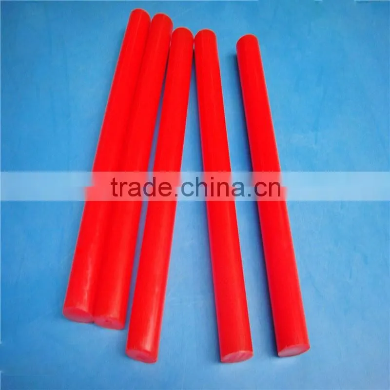 Plastic products supplier high impact wear resistant solid colored plastic polyurethane pu rod