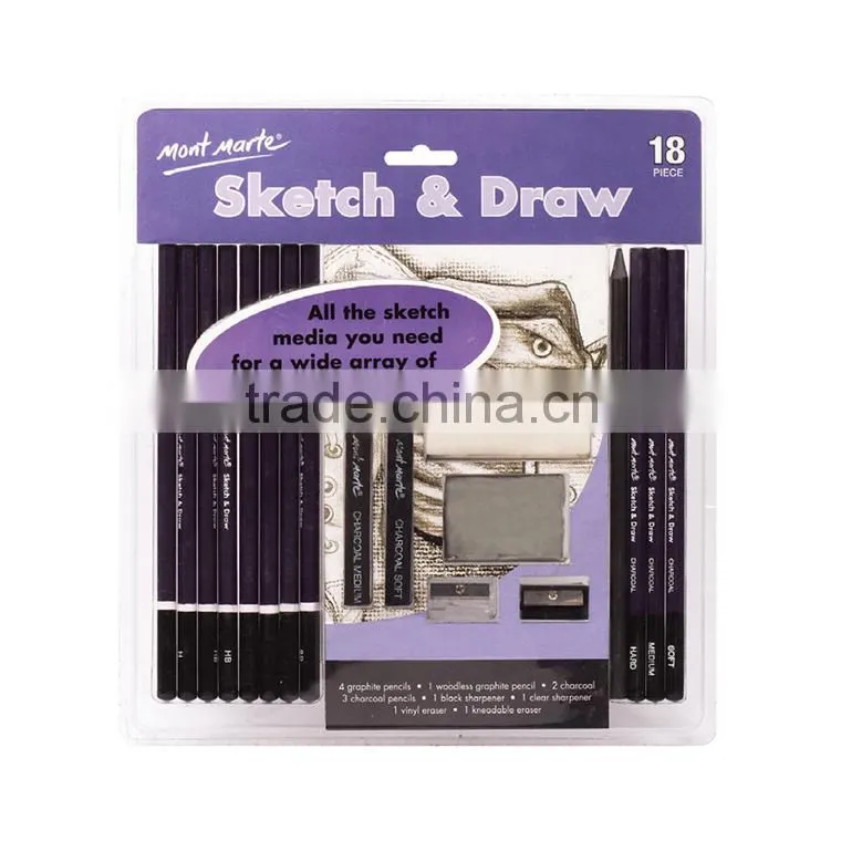 Best Packing Professional 18pcs Sketch & Draw Set