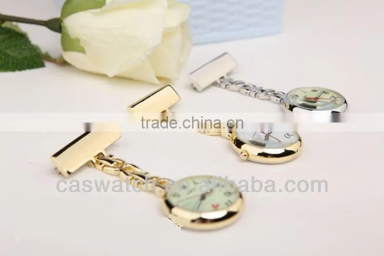 Golden Pocket Wacth for Nurse watch