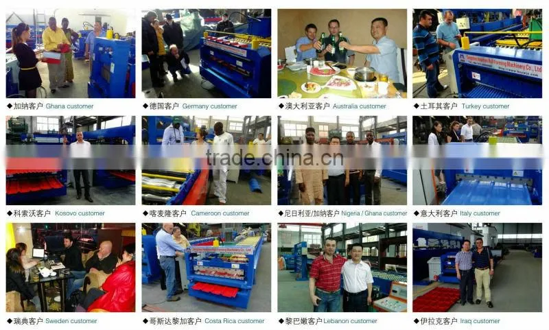 color steel galvanized metal aluminum glazed trapezoidal sheet roof tile wall panel roll forming machine