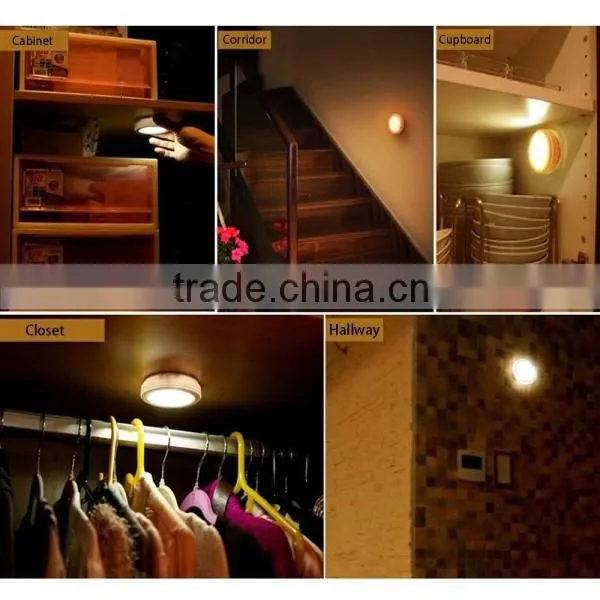 AAA Battery PIR Human Body Motion & Light Sensor LED Night Light Wireless Infrared Induction Lamp for Cabinet Bedside Hallway