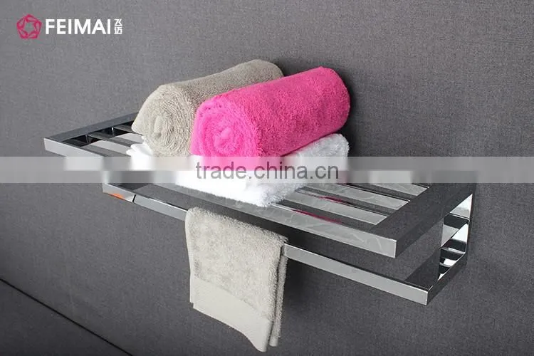 Bathroom Accessory Hotel Towel Shelf Corner Shower Caddy Rack Rail
