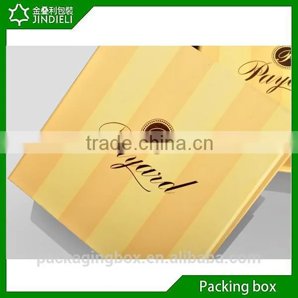 Handmade wood veneer chocolate gift folding boxes