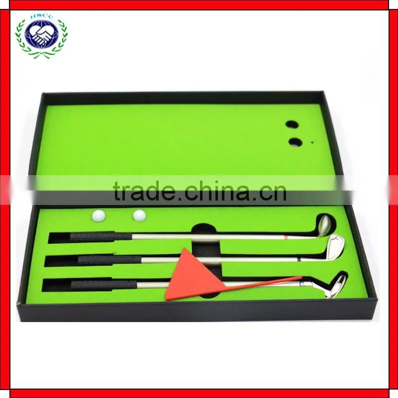 High Quality Souvenir Gifts 3 Metal Pen Mini Golf Pen Set