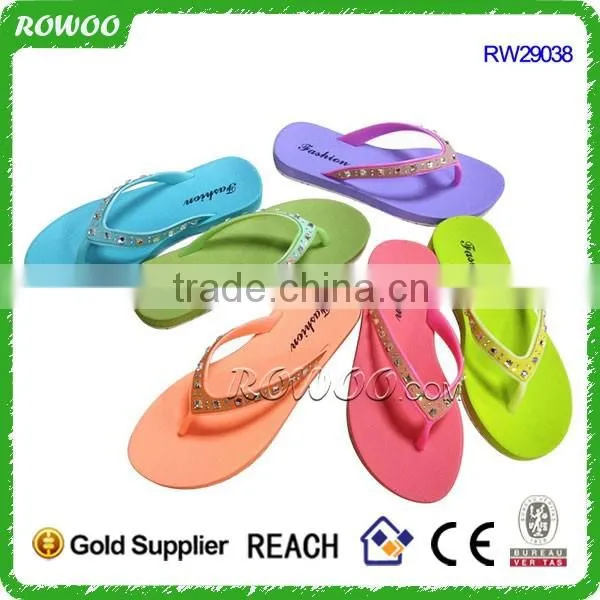 Fancy popular solid color New summer cheap flip flops