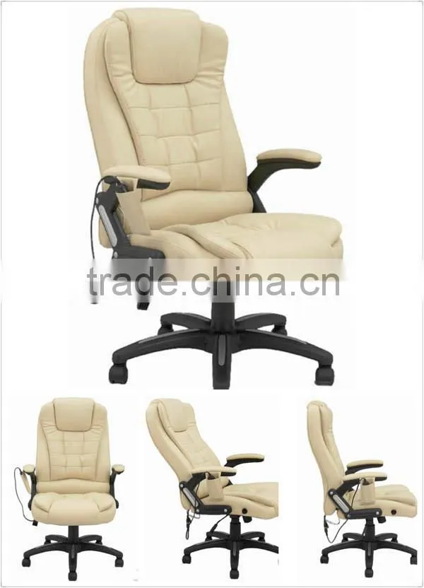 SAA ROHS CE certified Stylish 6 point massage chair leather office chair with armrest K-8901A-6