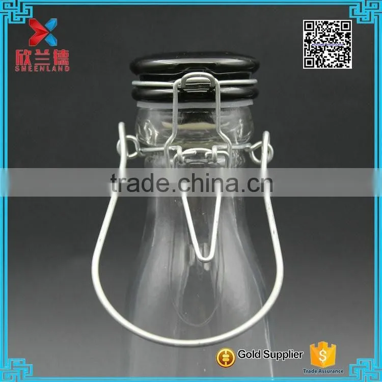 Wholesale 500ml Cone Shaped Glass Milk Bottle