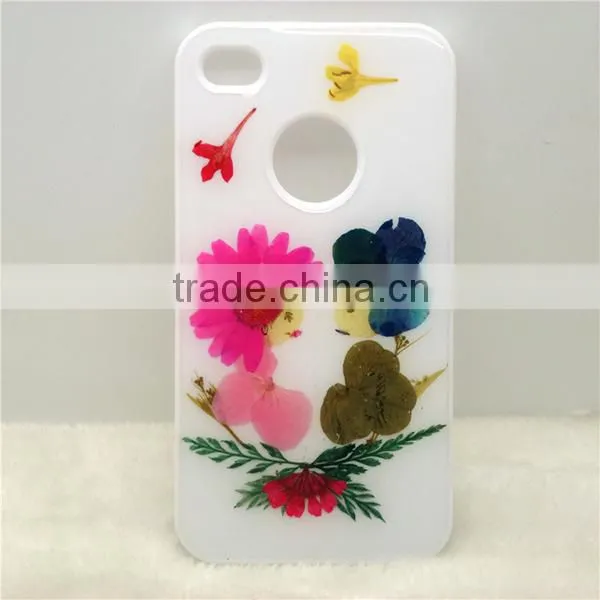 3D DIY custom Flower phone case for iphone 6, flower grass flip phone case, flower leaf phone cover for iphone