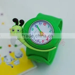 2014 new products for cheap silicon cartoon watch for custom, promotion silicone slap watches
