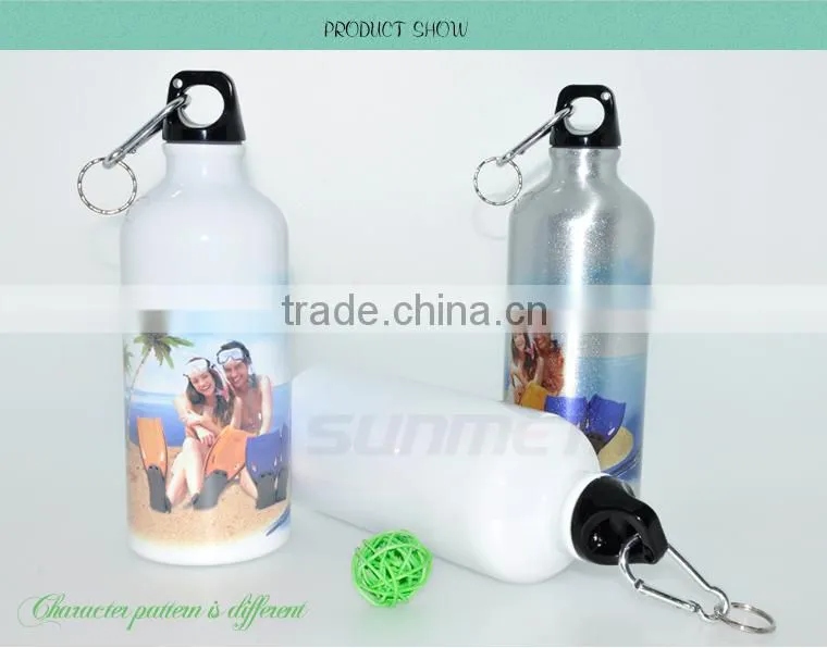 Sublimation Aluminium Sports Water bottle 400 ML 500ml 600ML