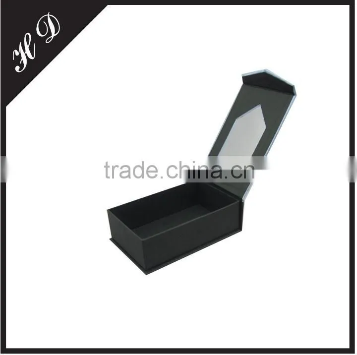 Cardboard Clamshell Tie Gift Packaging Box With Clear PVC Window