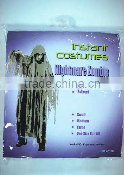 Midnight Carnival Nightmare Zombie men fancy dress suit instant costume