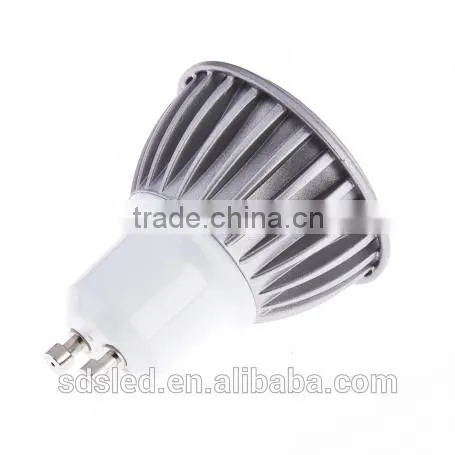 LED spotlightLED 6W spotlight 400LM Warm White Silver COB led spot light GU10