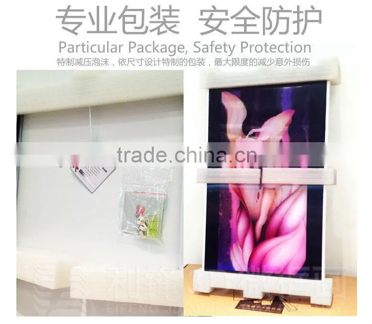 PS lenticular 3D picture with miniature framed for decoration