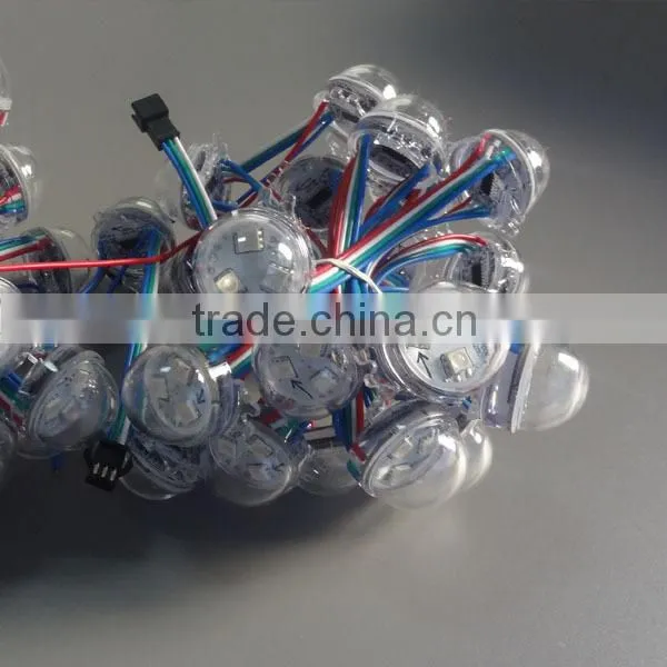 ws2801 led modules waterproof IP67 DC 12V Led pixel modules Diameter 30mm led modules
