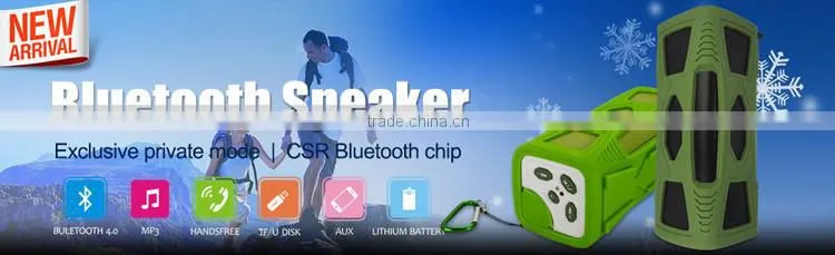 2015 Hot Sell Protable Outdoor Wireless Bluetooth Waterproof Bluetooth Speaker Handsfree Mic Speaker Shower Waterproof Speaker