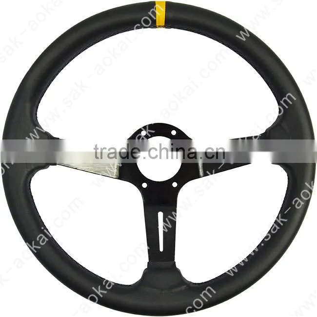 microfiber PU leather auto steering wheel