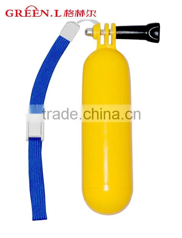 Multifunction Bobber Floating Handheld Stick Floaty Grib W/ Wrist Strap for Go pro Heros series
