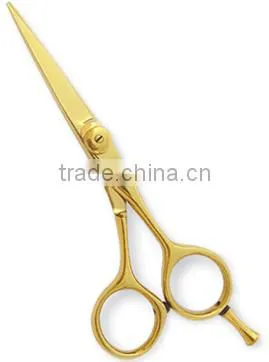 PROFESSIONAL HAIR DRESSING HAIR CUTTING BARBER SCISSORS LIGHT GOLD