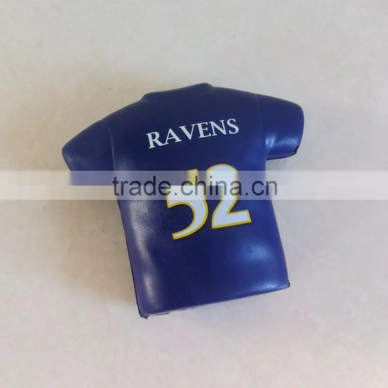 blue T-shirt pu stress relievers