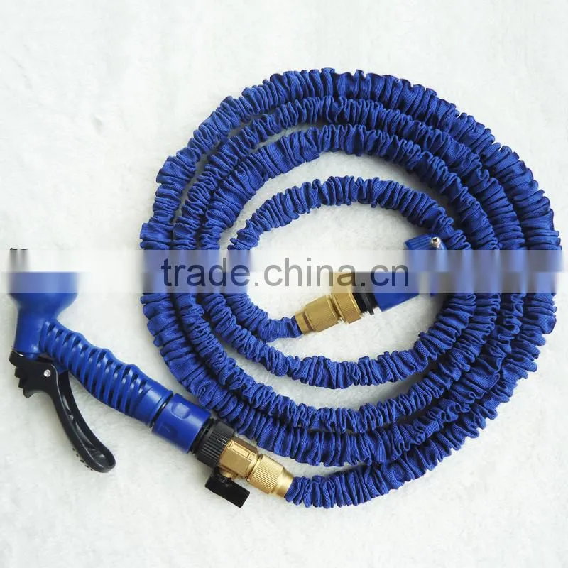expandable garden water hose with brass fitting