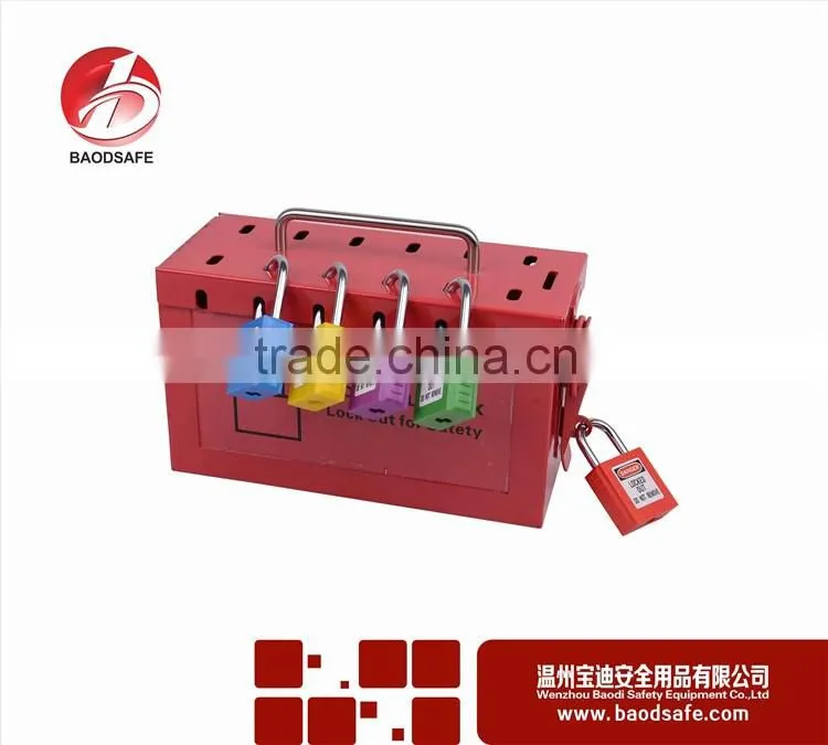 BAODSAFE BDS-X8601 Group lockout kit safety padlock box Red