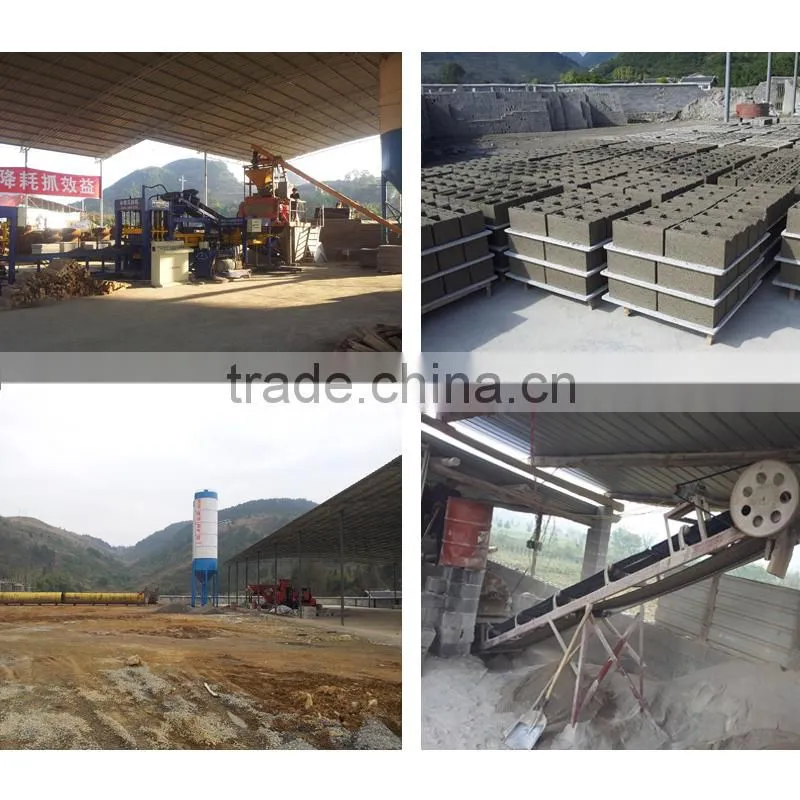 Quanzhou good machine factory for concrete cement brick auto produced machine LS8-15