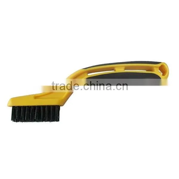 Wire brush with soft girp-Brass bristle