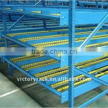 Flow through Racks for cartons in Nanjing,Low price storage Carton Flow Rack