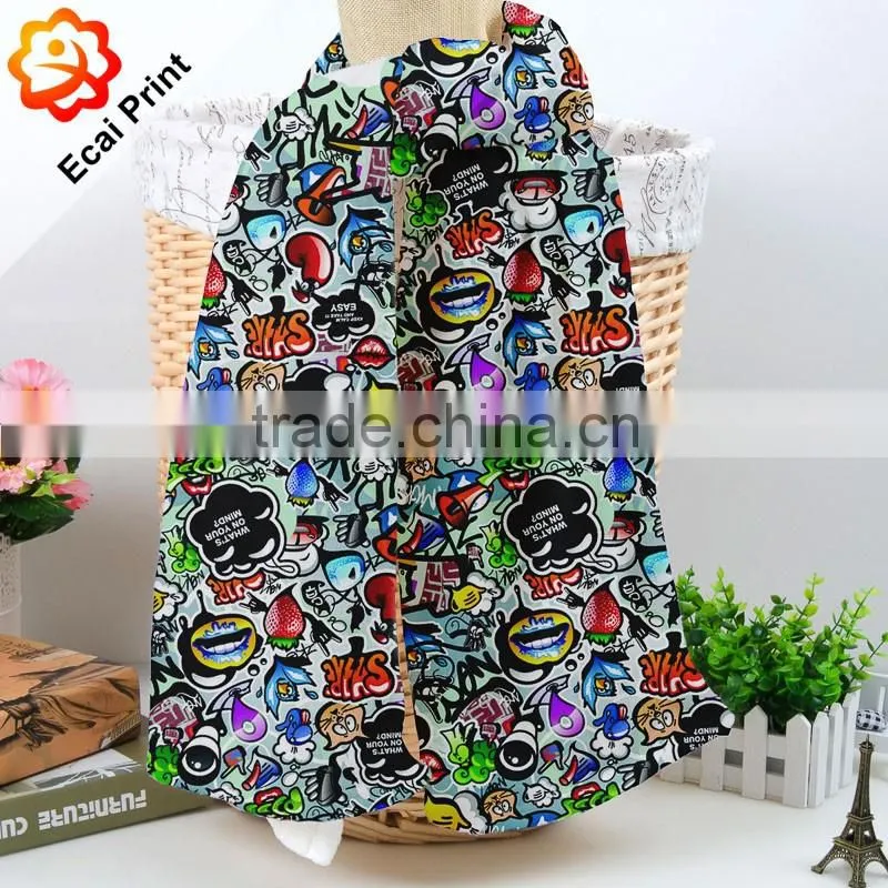 high quality newest design custom made digital printing winter scarf
