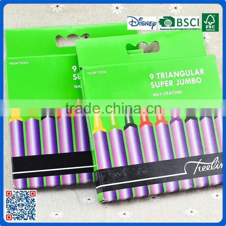New arrival 9 colors paper wrap crayons for drawing