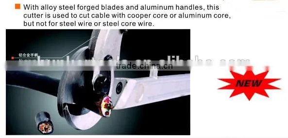 Cable cutter with aluminium handle