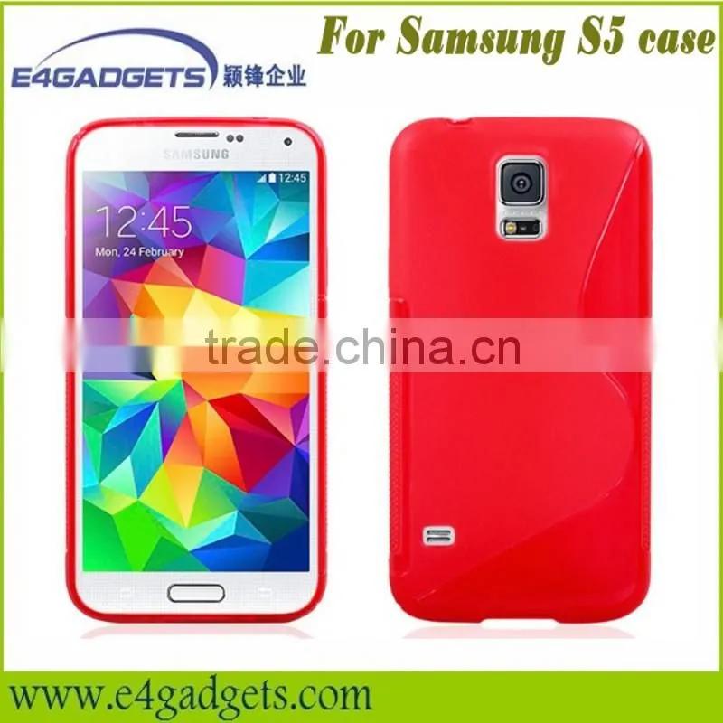 2014 Hot selling New product TPU S style soft case for samsung Galaxy S5, for samsung galaxy S5 case made in China