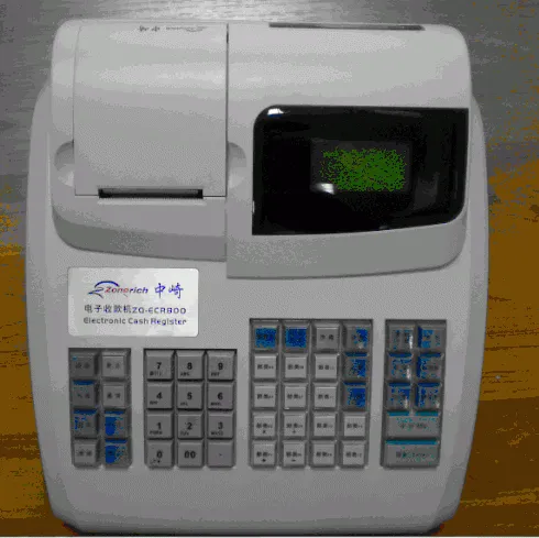 HOOT SALE Electronic Cash Register with cash box for retail pos system from ZONERICH ZQ-ECR800